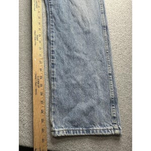 Vaqueros Wrangler para hombre, 36 x 32, lavado claro, pierna recta, cierre de cremallera YKK 9C501 SL imagen 10