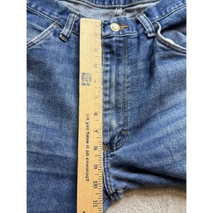 Wrangler authentische Jeans Herren 34x29 (32x27) Medium Wash Blau Denim mit geradem Bein Bild 6