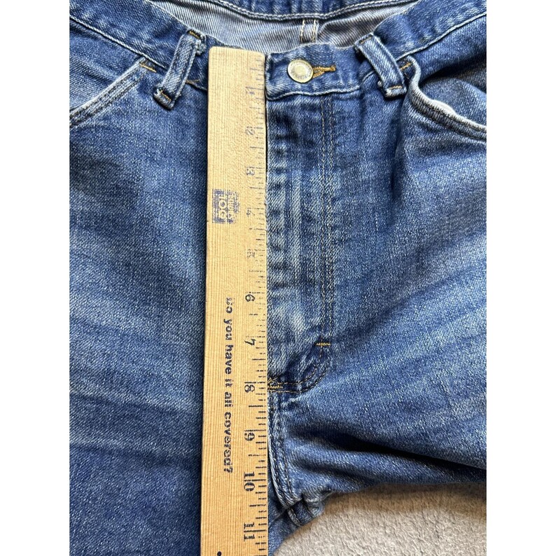 Wrangler authentische Jeans Herren 34x29 (32x27) Medium Wash Blau Denim mit geradem Bein Bild 6