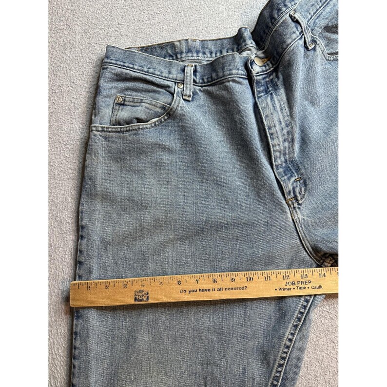 VTG Wrangler Hero Jeans Mens 40x32 (40x30) Light Wash Denim Straight Leg 97601VR image 15