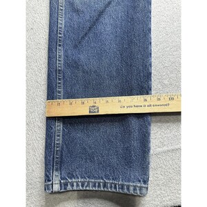 Vintage Wrangler Jeans Mens 40x32 (38x31) Blue Denim Straight USA 96501MR 90s image 9