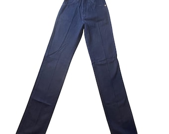 Vintage Wrangler Jeans Womens 1 Indigo Cowboy Cut 14MWZDT Tapered Leg Denim USA