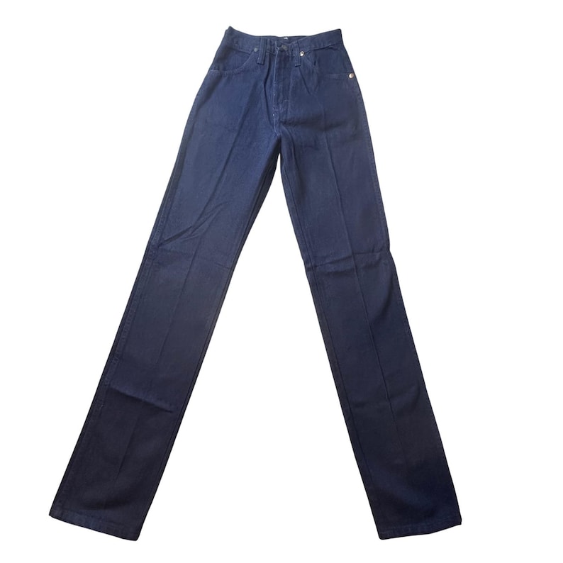 Vintage Wrangler Jeans Damen 1 Indigo Cowboy Cut 14MWZDT Tapered Leg Denim USA Bild 1