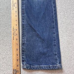 Wrangler Jeans Womens 32 Blue Rock 47 Slim Straight Contrast Stitch Denim image 9