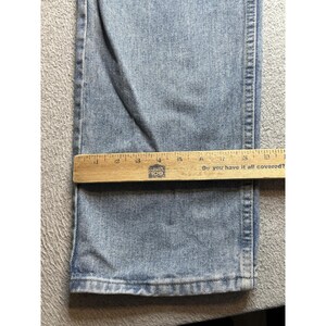 Wrangler Jeans Mens 36x32 Light Wash Relaxed Fit 97601SB Denim Straight Leg image 5