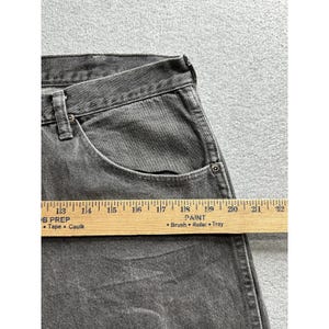 Vintage Wrangler Jeans Mens 34x30 Black Straight Leg Made in USA 90s 96501BK image 6