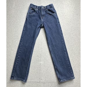 Wrangler Jeans Boys Slim 12 Adjustable Waist Classic Fit Denim YKK Vintage Style image 5