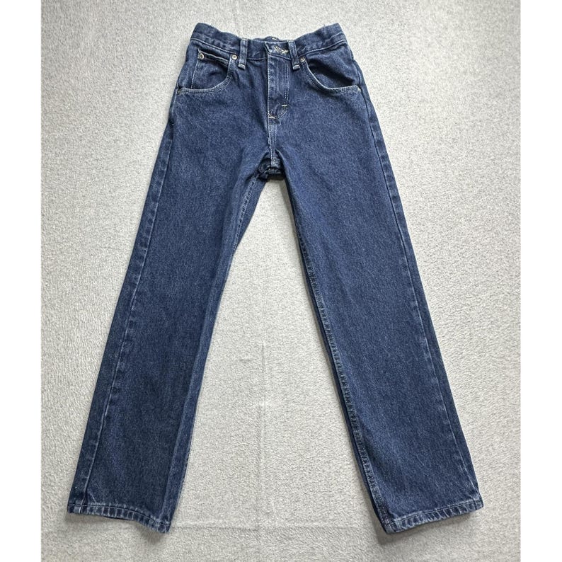 Wrangler Jeans Boys Slim 12 Adjustable Waist Classic Fit Denim YKK Vintage Style image 5