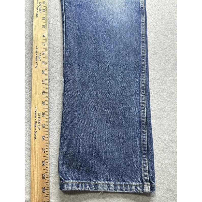 Vintage Wrangler Jeans Mens 40x32 (38x31) Blue Denim Straight USA 96501MR 90s image 10