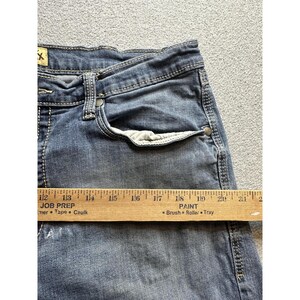 VTG Wrangler 20X Jeans Mens Blue 35x30 Wash Straight Leg Western Denim Casual image 11