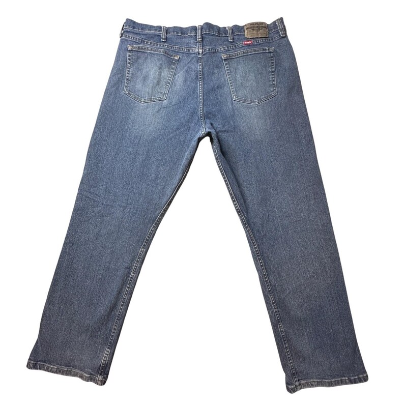 Wrangler Jeans Mens 40x30 Blue Premium Quality Straight Leg Stretch 97FXWXD image 2