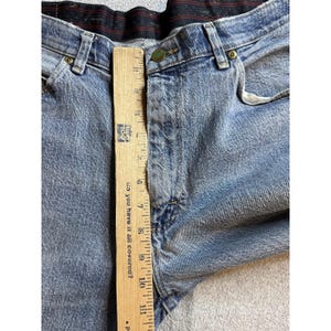 VTG Wrangler 856WAQD Jeans Mens 34x30 (33x28) Light Wash Blue Straight Stretch image 6