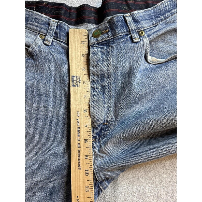 VTG Wrangler 856WAQD Jeans Mens 34x30 (33x28) Light Wash Blue Straight Stretch image 6