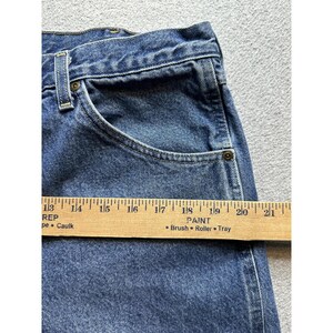 Wrangler Jeans Mens 36x32 (33x30) Blue Medium Wash Straight Leg Denim 96501DS image 7