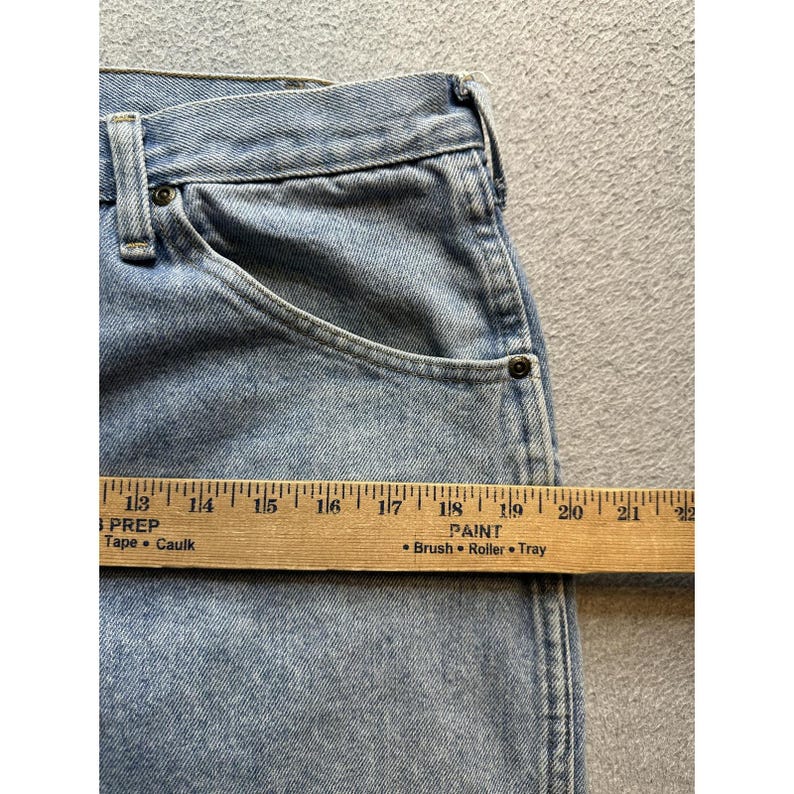 Wrangler Authentics Jeans Mens 34x32 (32x30) Light Wash Denim Straight Leg image 7