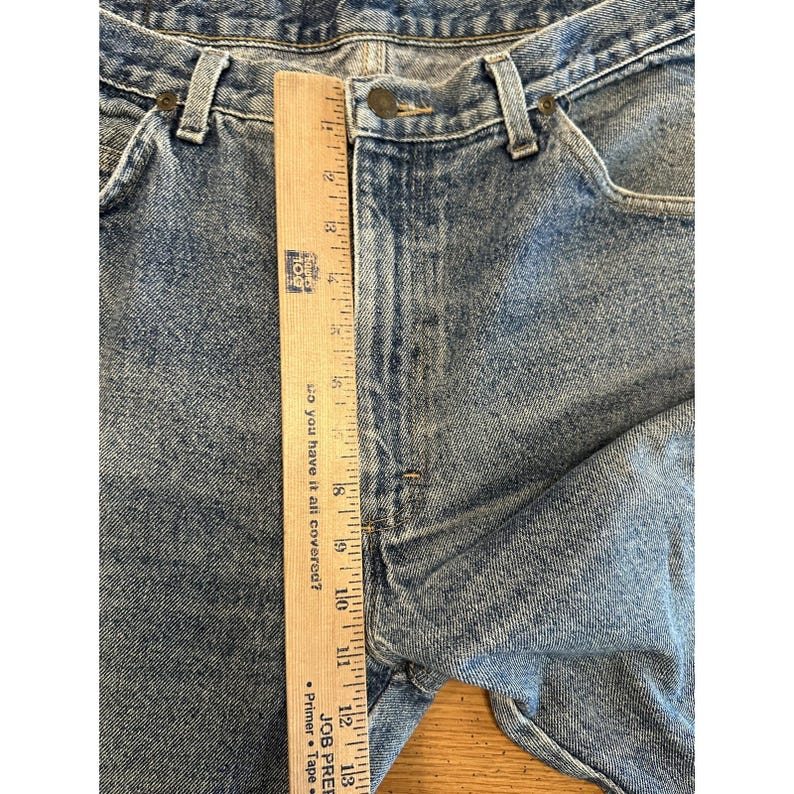 Vintage Wrangler Jeans Mens 36x30 (34x28) Blue 96501DK Relaxed Fit Denim USA 90s image 13