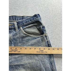 VTG Wrangler Rugged Wear Jeans Mens 34x30 Blue Denim Workwear Straight 35100MN image 6