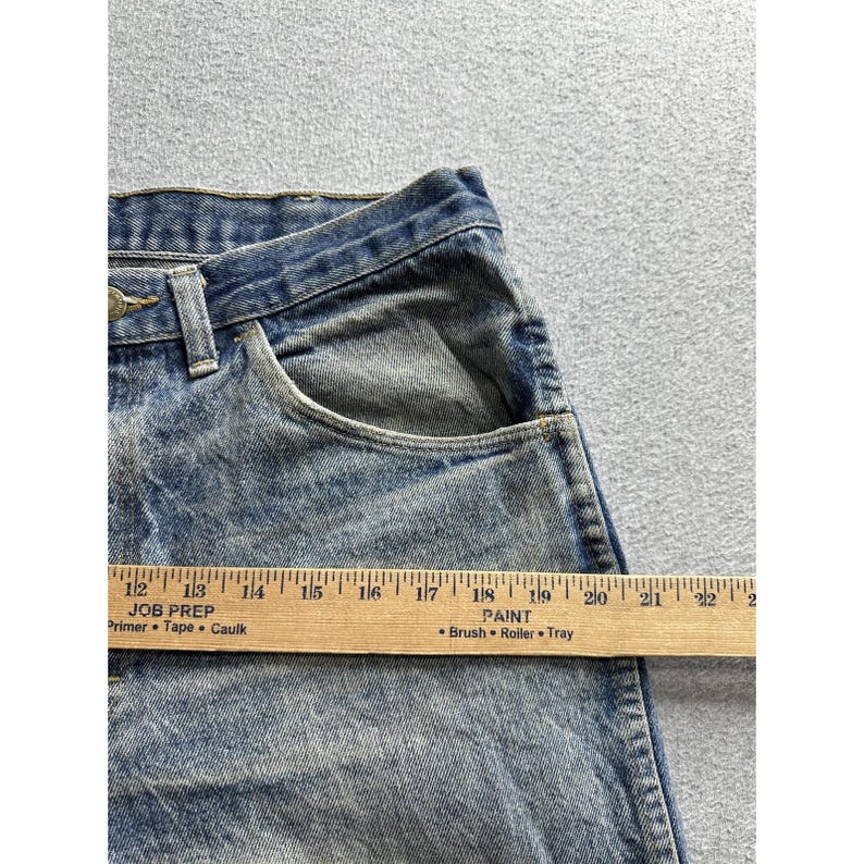 VTG Wrangler Rugged Wear Jeans Mens 34x30 Blue Denim Workwear Straight 35100MN image 6
