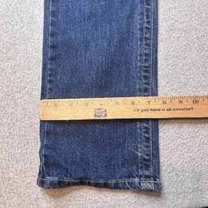 Wrangler Jeans Womens 32 Blue Rock 47 Slim Straight Contrast Stitch Denim image 8