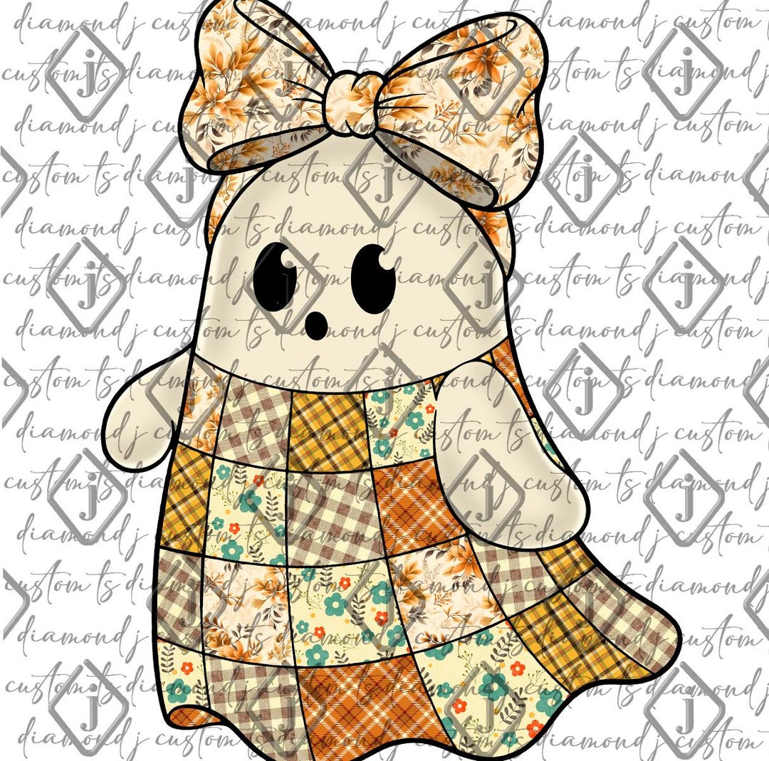Patchwork Ghost Pattern Patchwork Ghost, Quilt Ghost, Patches, Halloween, Cute Ghost, Coquette ...