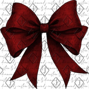 Coquette Maroon Bow, Maroon Coquette, Maroon Bow Png, Maroon School, Maroon Teams, Trendy Bow, Trendy Coquette, Sublimation, Png, Dtf, Dtg