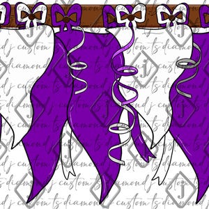 Pennant Banner PNG, Purple & White, Homecoming Pennant, School Spirit, Spirit Pennant, Football Spirit, Team Pride, Sublimation, Dtf, Dtg