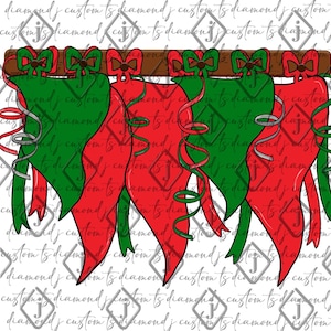Pennant Banner PNG, Red & Green, Homecoming Pennant, School Spirit, Spirit Pennant, Football Spirit, Team Pride, Sublimation, Dtf, Dtg