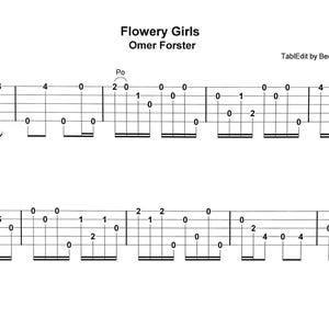 Flowery Girls - 2-finger tab