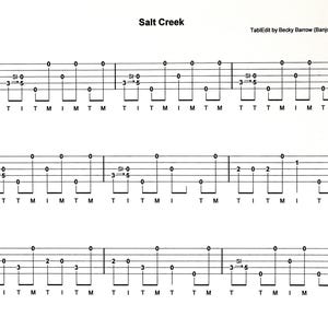 Salt Creek - 3-finger style