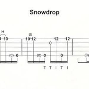 Snowdrop - clawhammer banjo tab