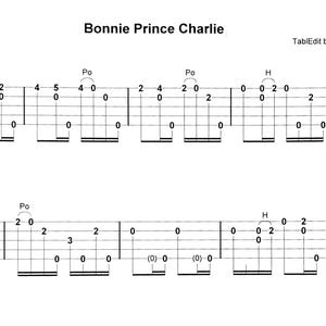 Bonnie Prince Charlie - clawhammer tab