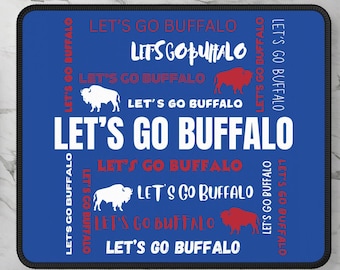 Buffalo Bills Mouse Pad, Let's Go Buffalo, mouse pad for Buffalo Bills fan, Bills Mafia, Christmas Gift for Bills Fan, gift for football fan