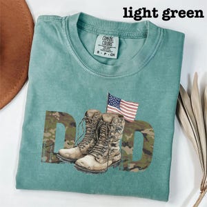 Military Dad Comfort Colors t-shirt, Father&#39;s Day Gift, Military Dad Gift, Military Grandpa gift, military dad shirt, dad birthday gift, dad