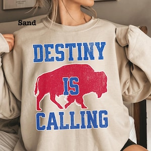 Buffalo Football noodlijdende sweater, Destiny Is Calling, Buffalo Football fan cadeau, cadeau voor Buffalo Fans, Buffalo Spirit, Game Day shirt