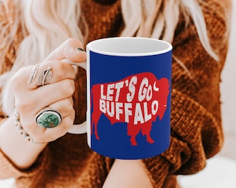 Buffalo Bills Mug, Let's Go Buffalo, Bills Mug, Buffalo Bills, Bills Fan Mug, Bills Mafia, Football Fan, Buffalo Spirit, Buffalo Football