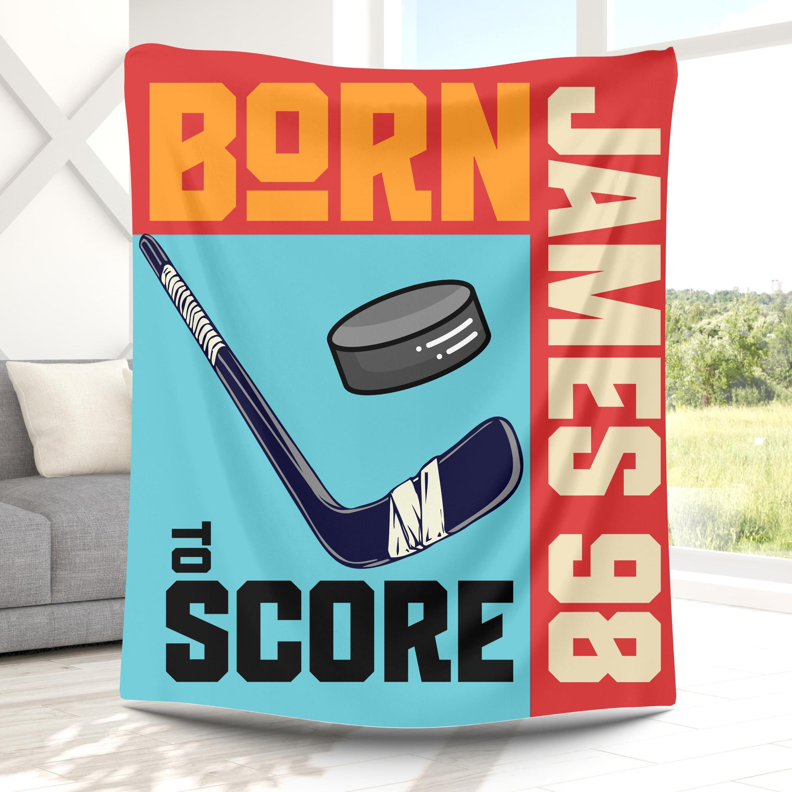 Custom Hockey Blanket Etsy