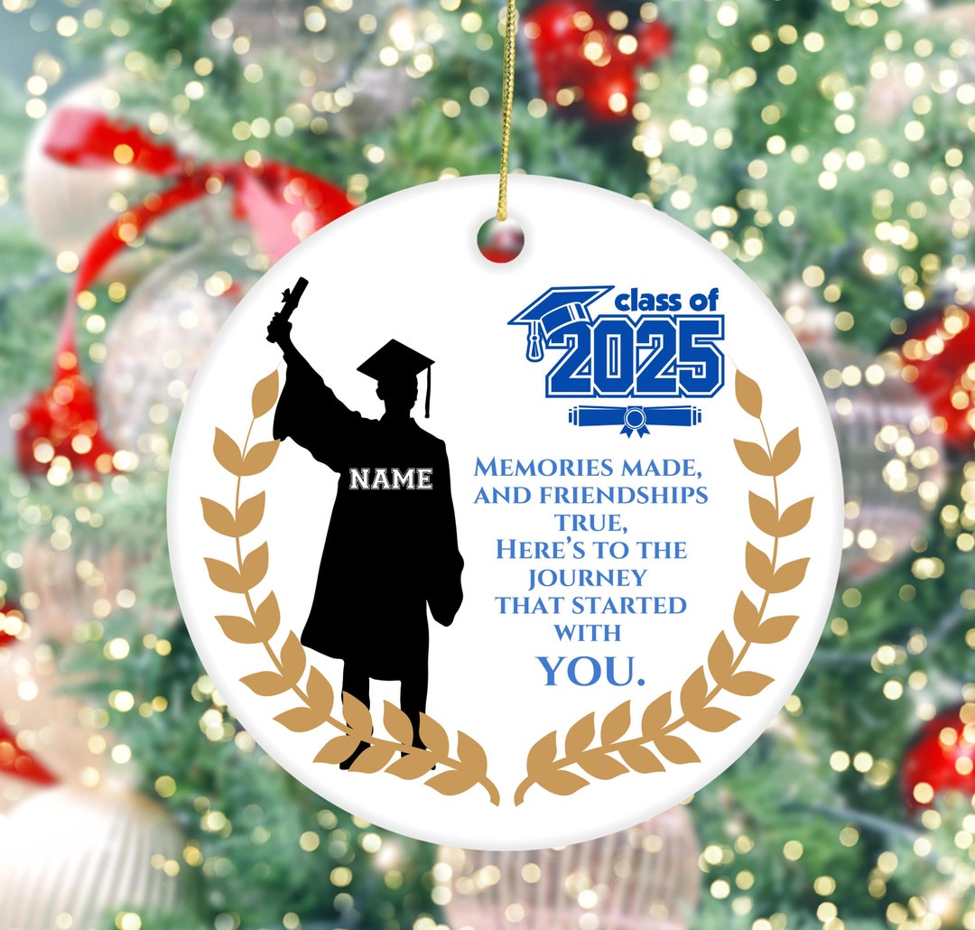 Class of 2026 Personalized Graduation Ornament, Custom Name Ornament ...