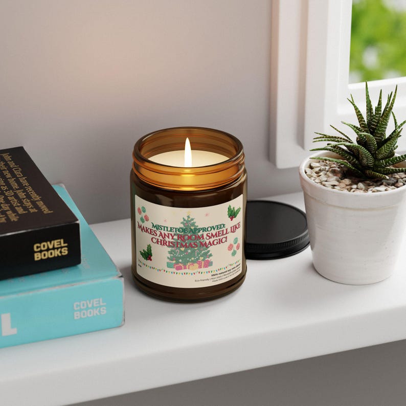 Christmas Candle, Mistletoe, Christmas Tree, Smell Like Christmas Magic, Holiday Candle, Cozy