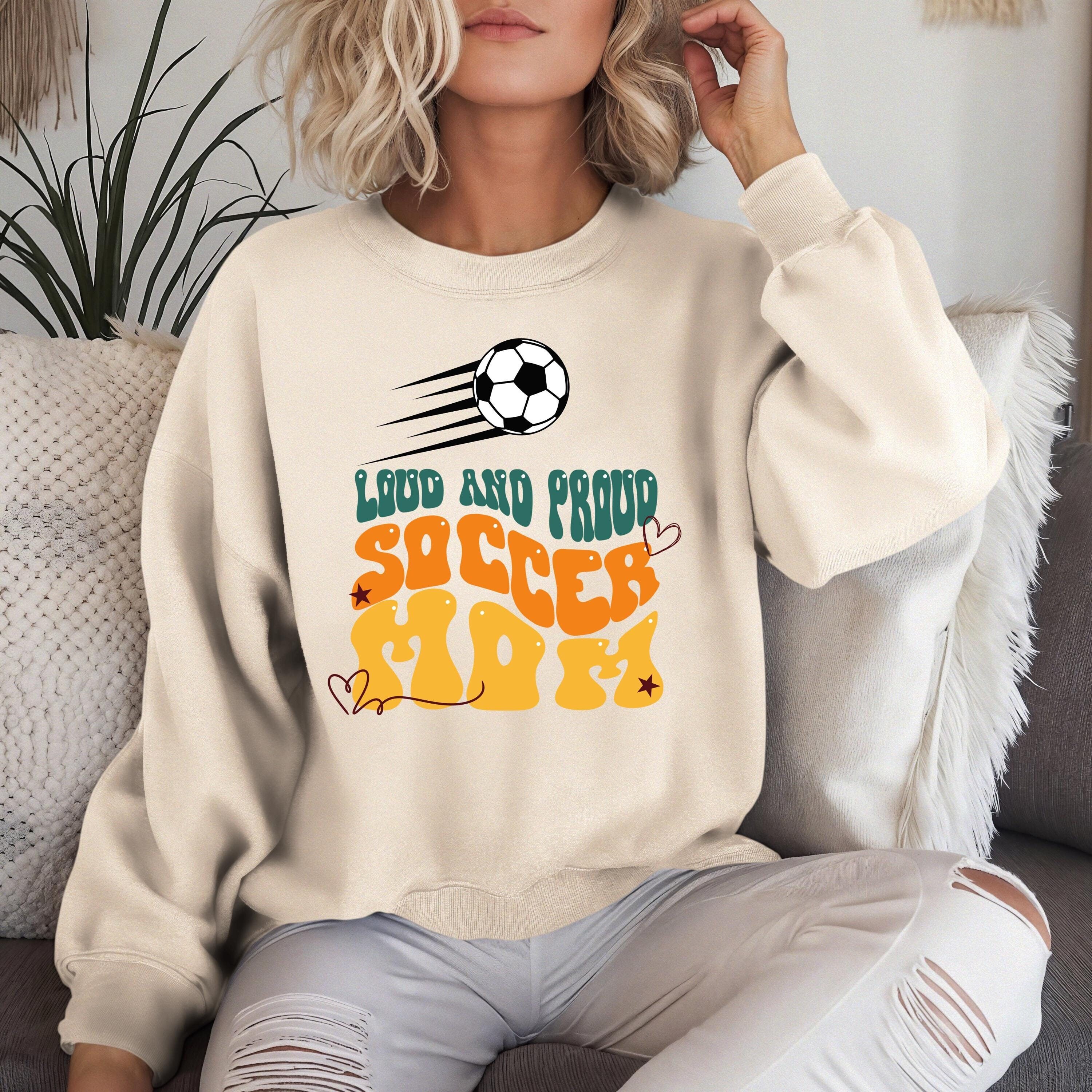 Custom Soccer Mom Sweatshirt, Soccer Mom, Soccer mama Sweatshirt, gift for soccer mom, mom soccer shirt, Soccer Season shirt, Game Day shirt