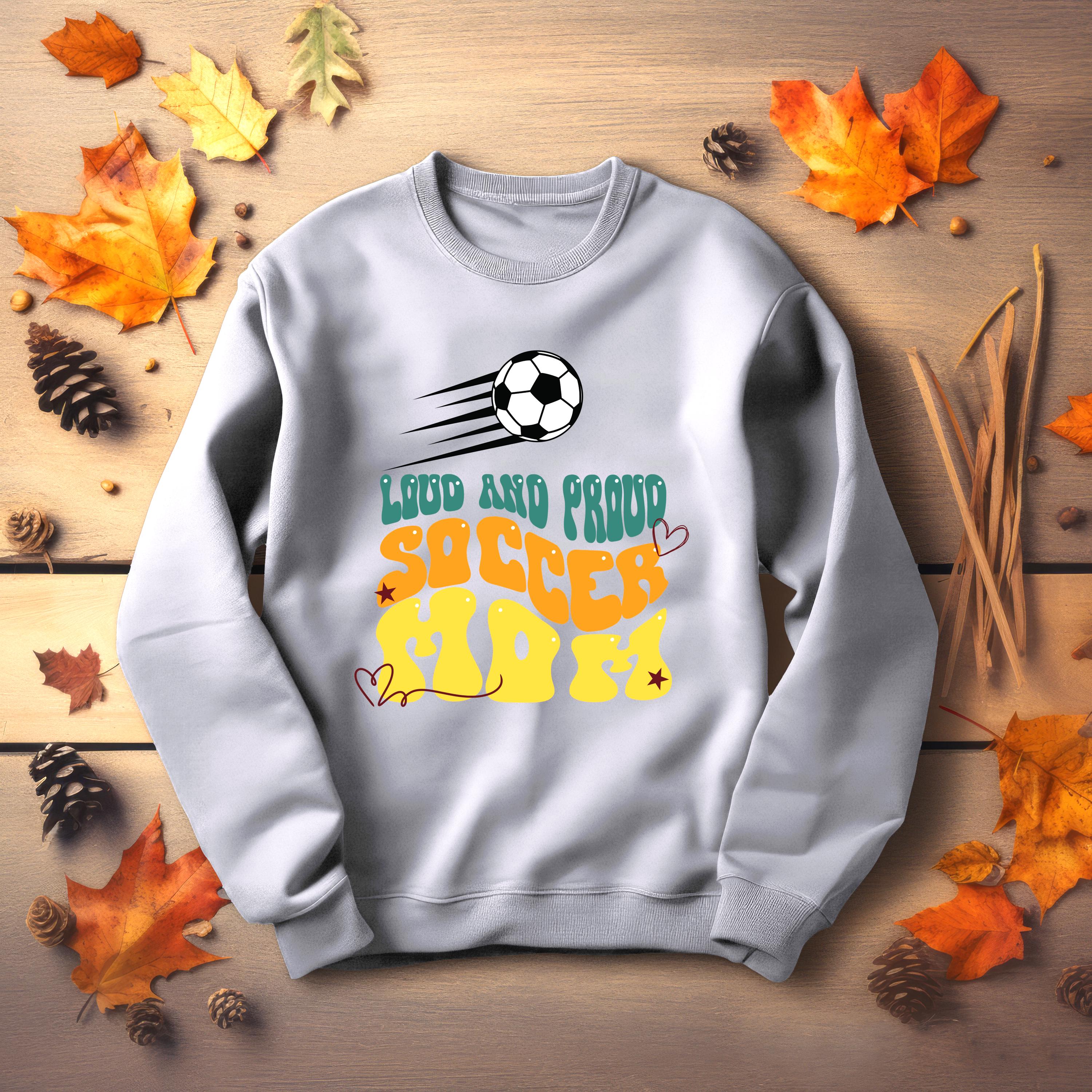 Custom Soccer Mom Sweatshirt, Soccer Mom, Soccer mama Sweatshirt, gift for soccer mom, mom soccer shirt, Soccer Season shirt, Game Day shirt