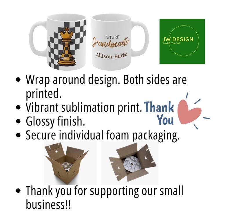 Custom Chess Mug, Chess Lover Gift, Custom Name Future Chess ...