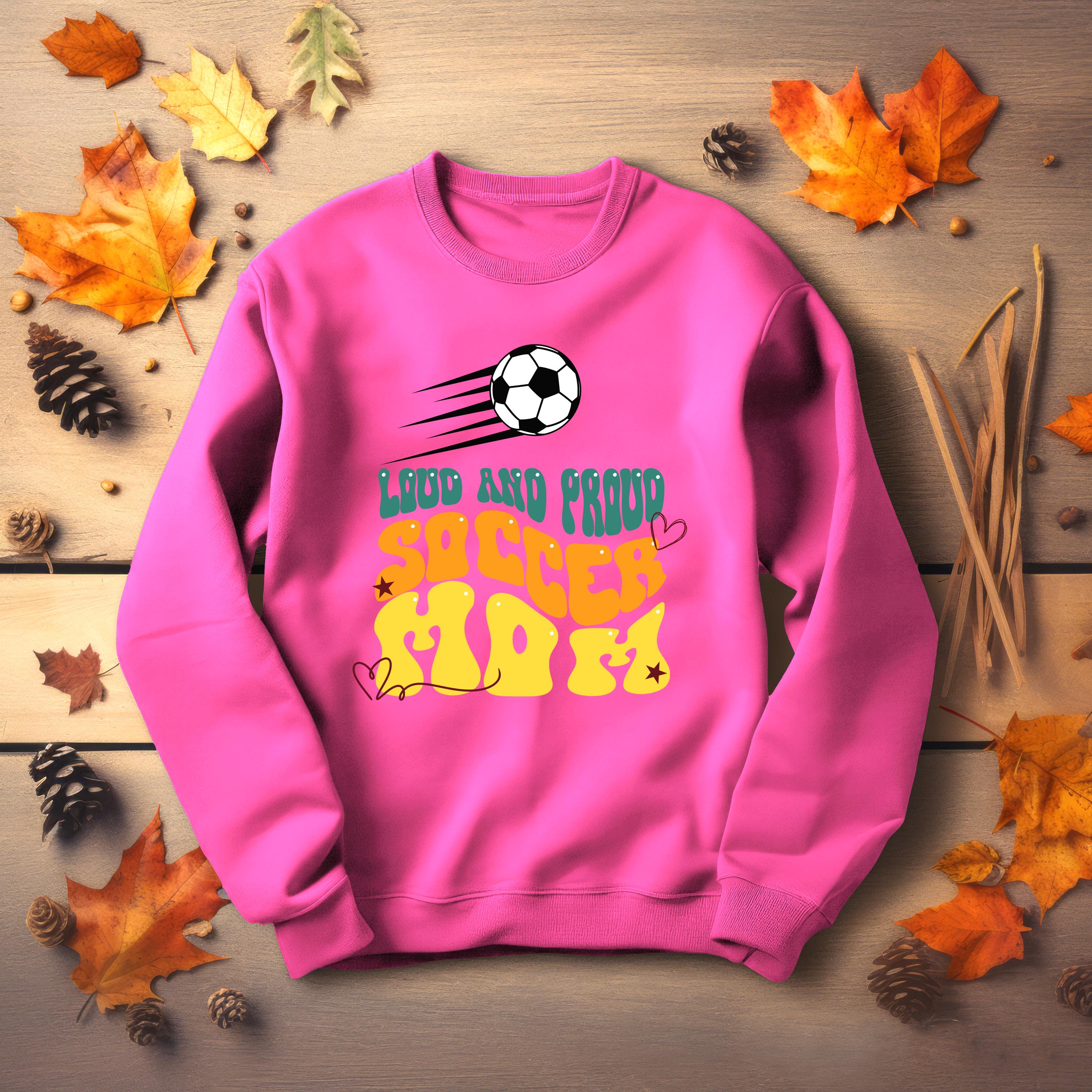 Custom Soccer Mom Sweatshirt, Soccer Mom, Soccer mama Sweatshirt, gift for soccer mom, mom soccer shirt, Soccer Season shirt, Game Day shirt