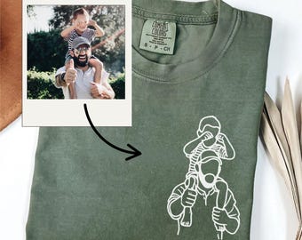 Camiseta personalizada con foto y colores reconfortantes para papá, regalo del Día del Padre, regalo personalizado para papá, abuelo o esposo, regalo de cumpleaños para papá.