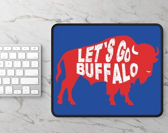 Buffalo Bill-themed Mouse Pad, Let's Go Buffalo, mouse pad for Buffalo fan, Bill, Gift for Buffalo Football Fans, gift for football fan