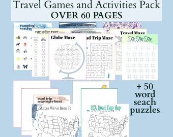 Travel Games Printable Pack // for KIDS