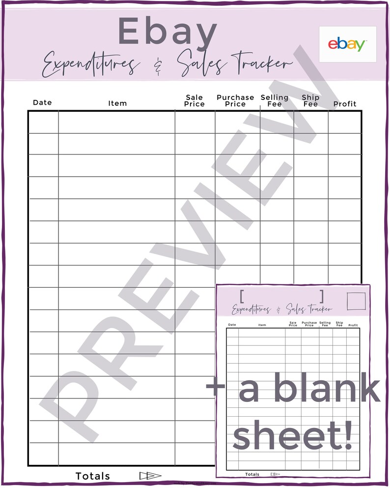 Reseller Printable Packet in Purple // Poshmark Tracking - Etsy