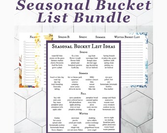 Bucket List Bundle // DIGITAL Printable pages