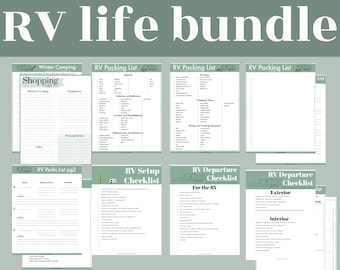 RV Life Packet (editable / fillable) // Printable Checklists & Worksheets