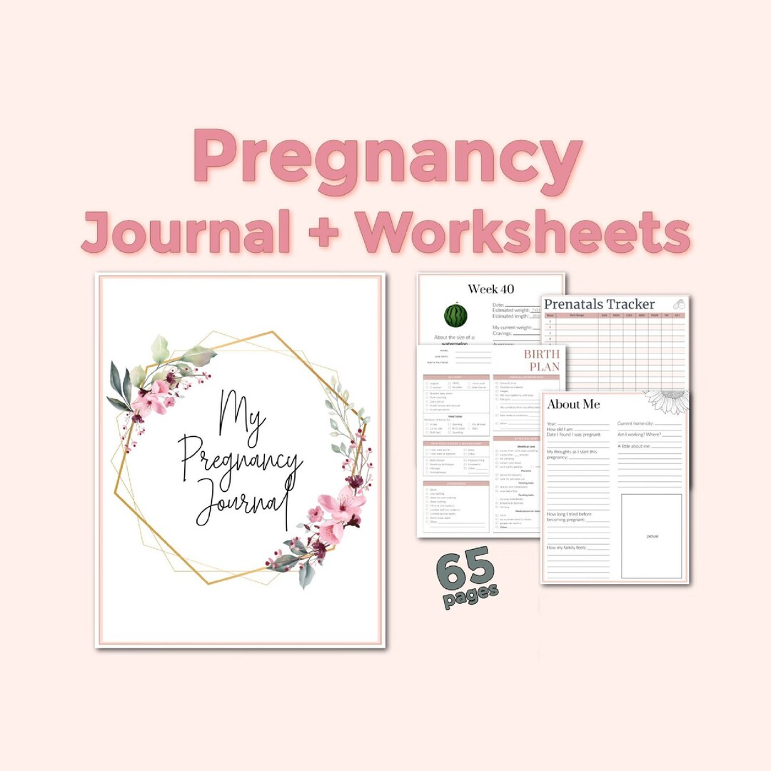 Pregnancy Planner Printable // Pregnancy Journal PDF - Etsy