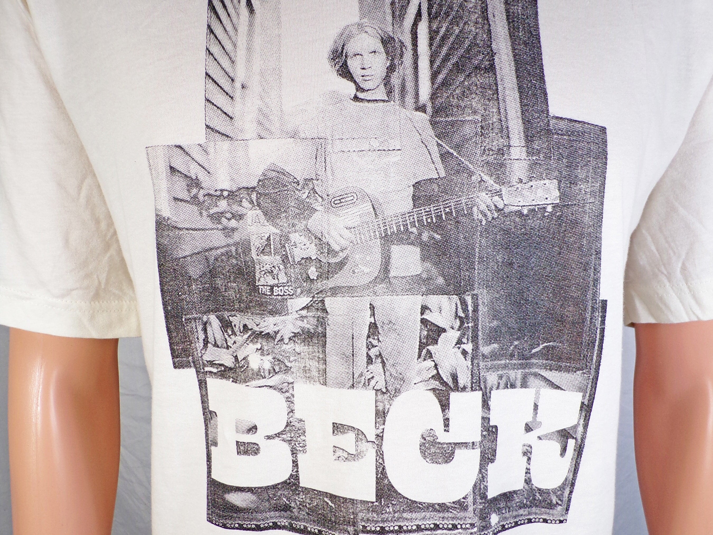 Beck Hansen 90's Vintage Style Concert Shirt in Natural
